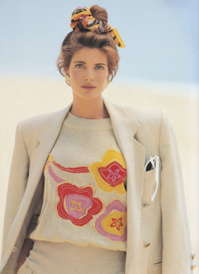 Stephanie Seymour for Escada spring/summer 1990