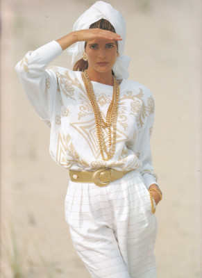Stephanie Seymour for Escada spring/summer 1990