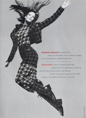 Stephanie Seymour for Madame Germany September 1993 by Richard Avedon