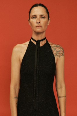 Tasha Tilberg for Christopher Esber Pre-Fall 25 by Pierre Toussaint