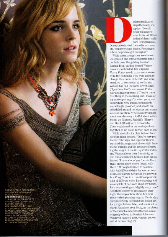 Photo from Emma Watson for Flare