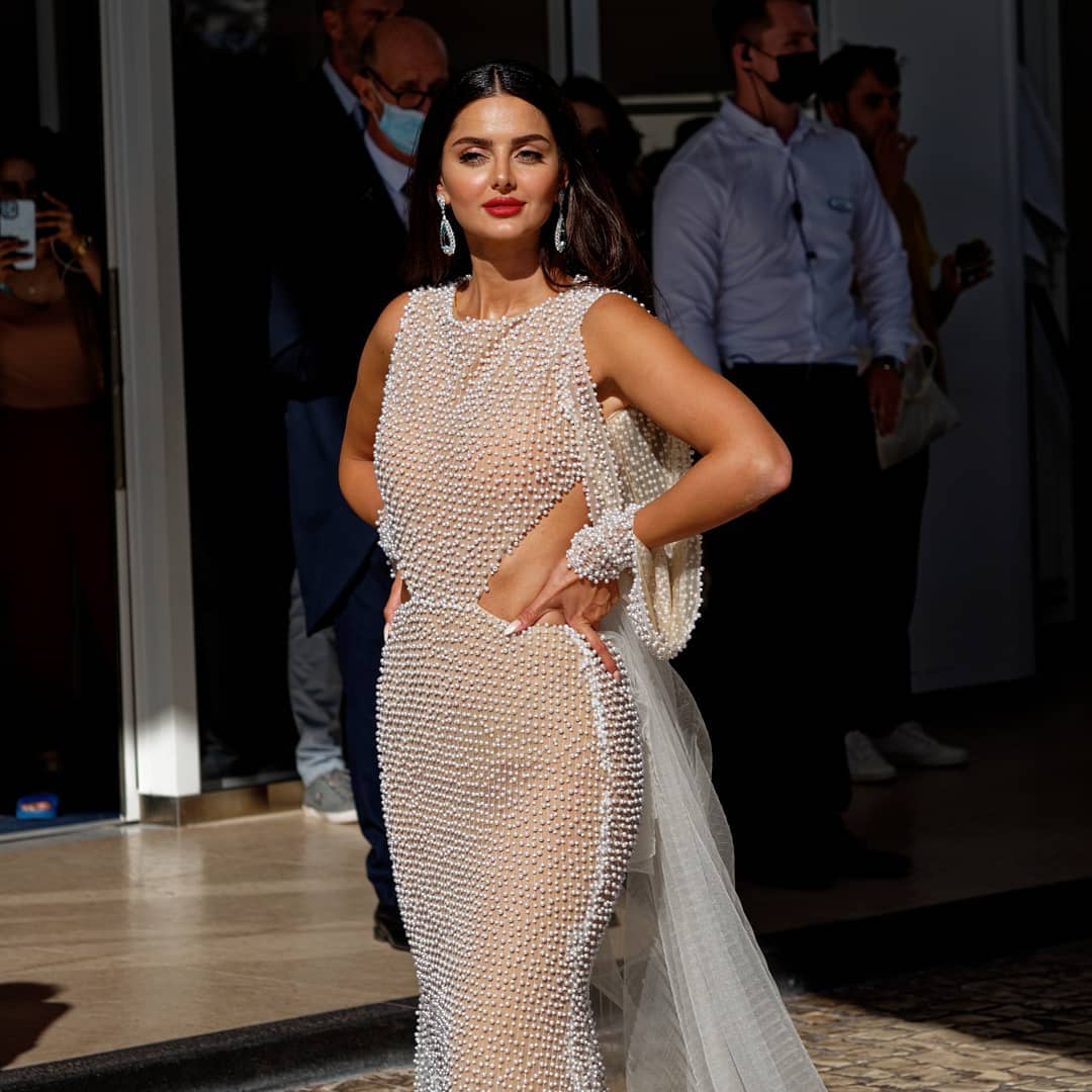 Mahlagha Jaberi at the premiere of "Aline" during the Cannes Film Festival 