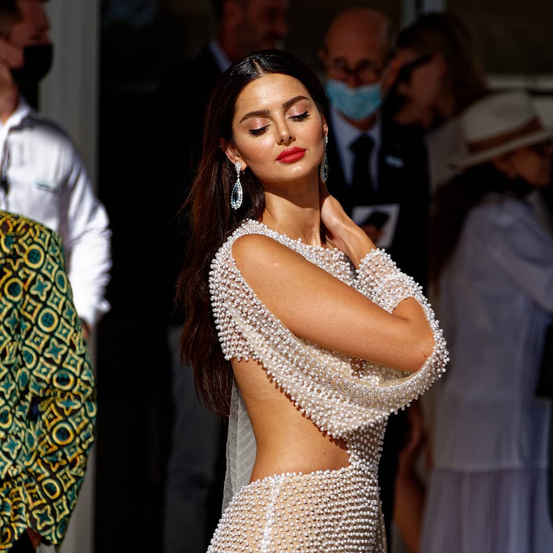 Photo from Mahlagha Jaberi at the premiere of "Aline" during the Cannes Film Festival 