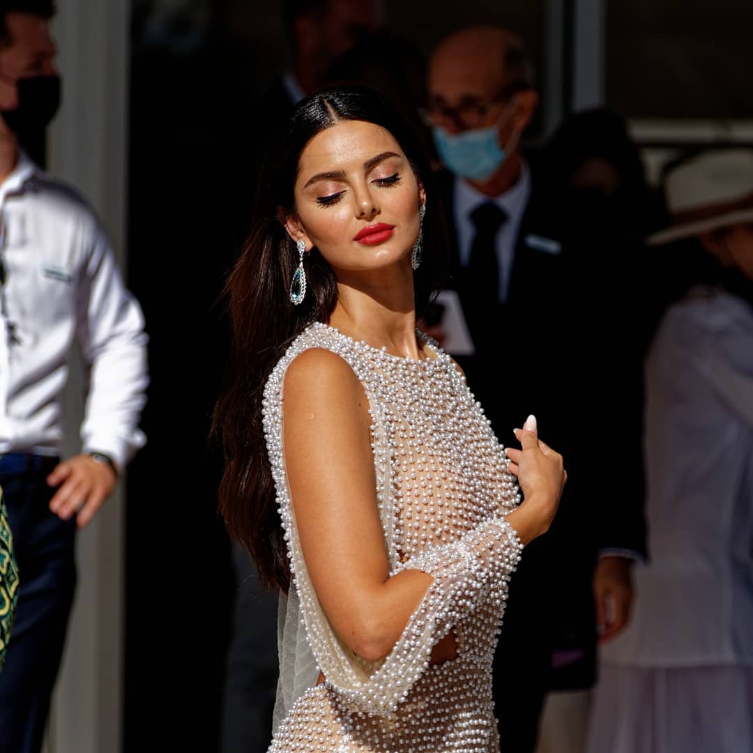 Photo from Mahlagha Jaberi at the premiere of "Aline" during the Cannes Film Festival 