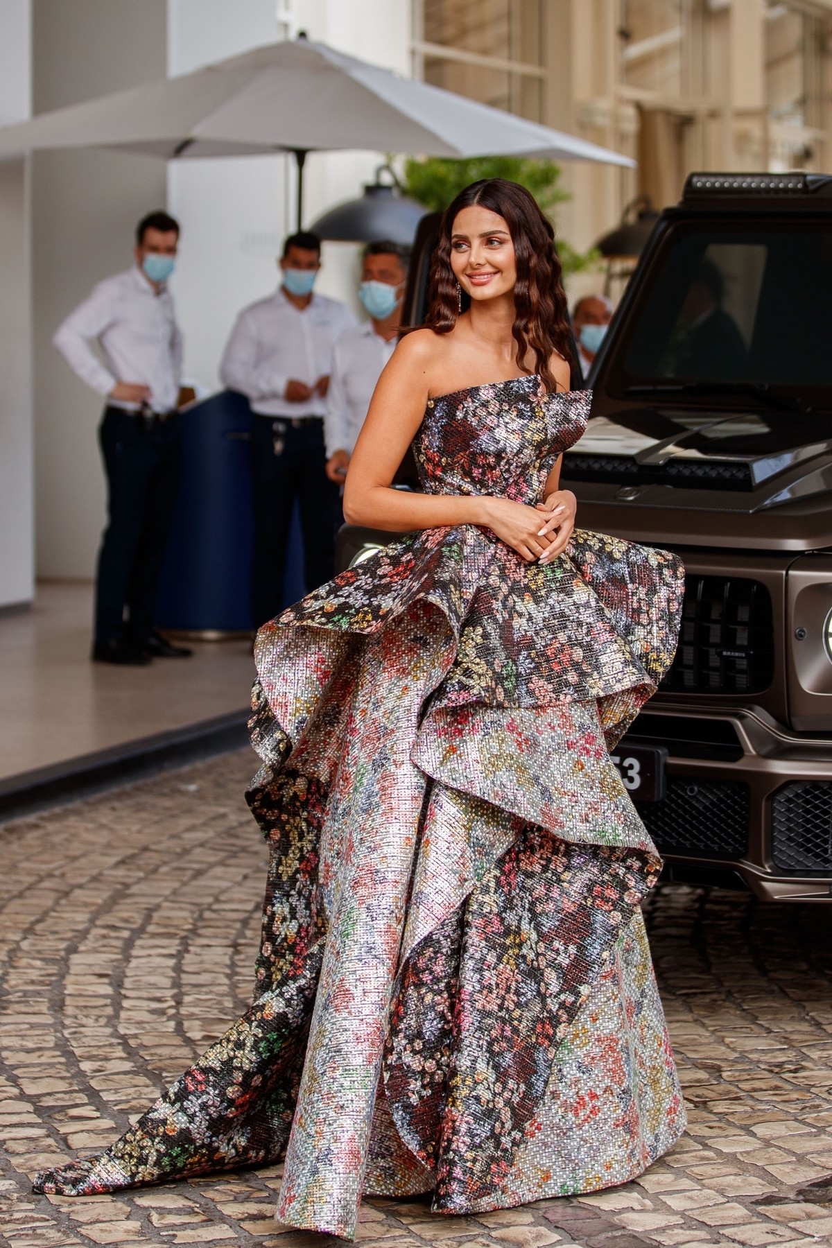 Mahlagha Jaberi at the premiere of "The French Dispatch" - Cannes Film Festival 