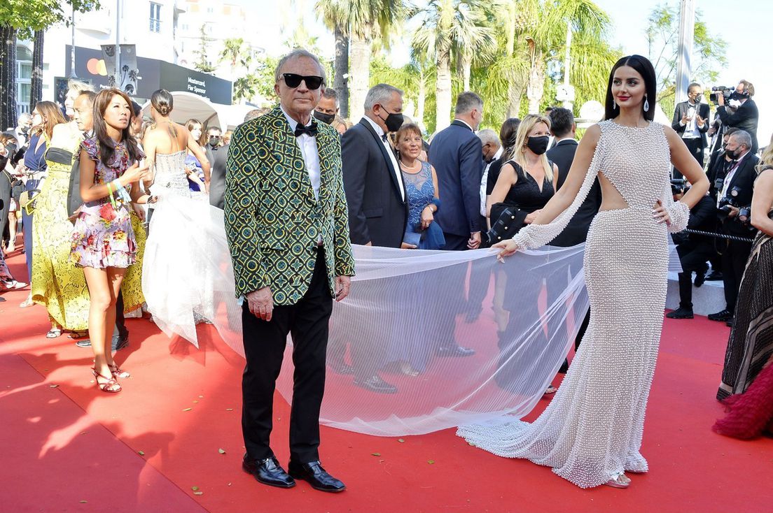 Photo from Mahlagha Jaberi at the premiere of "Aline" during the Cannes Film Festival 