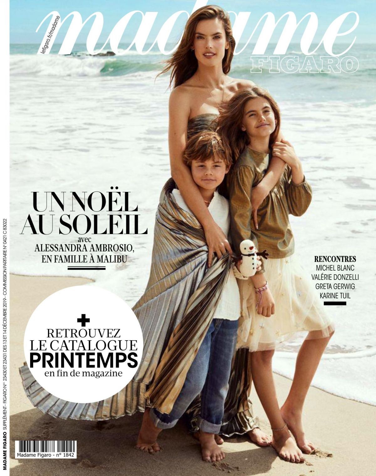 Photo from ALESSANDRA AMBROSIO in Madame Figaro, Dcember 2019