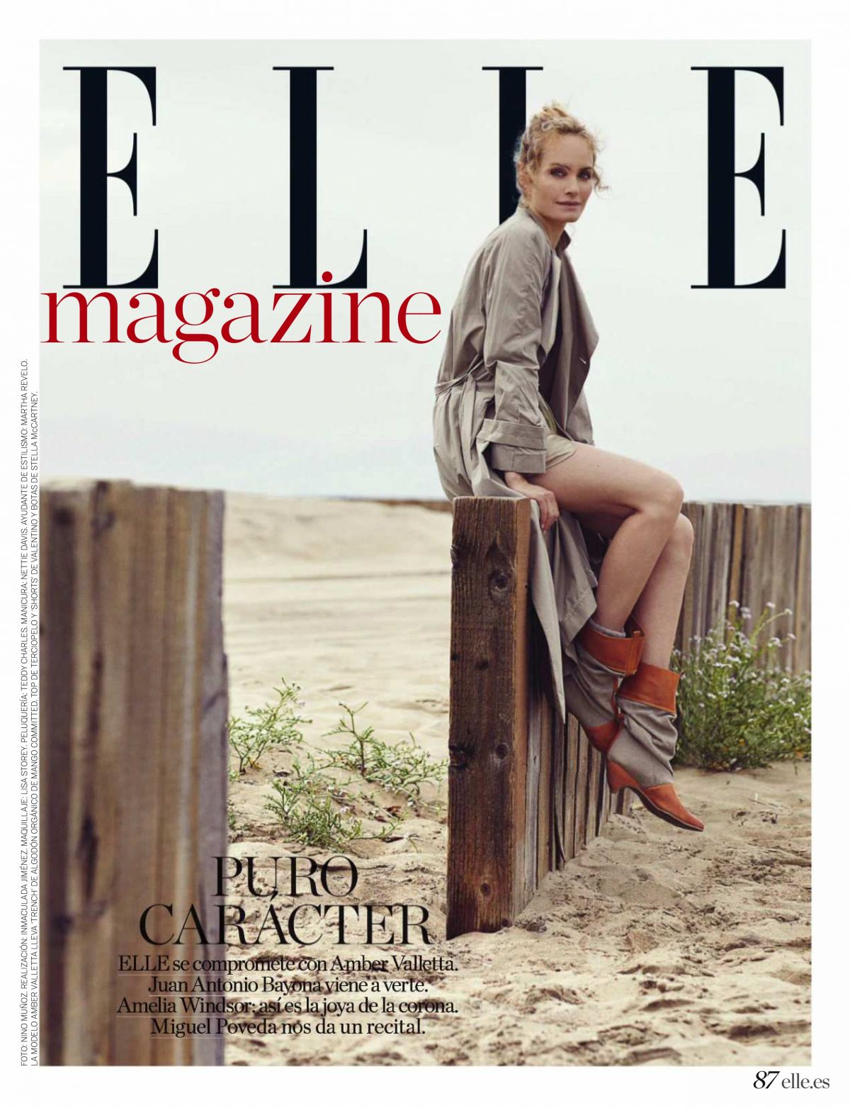 Photo from Amber Valletta in Elle Magazine, Spain June 2018