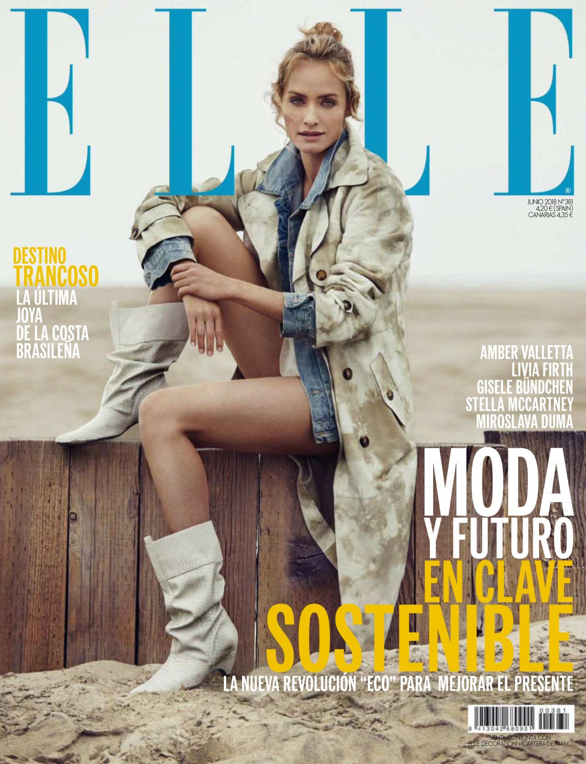 Photo from Amber Valletta in Elle Magazine, Spain June 2018