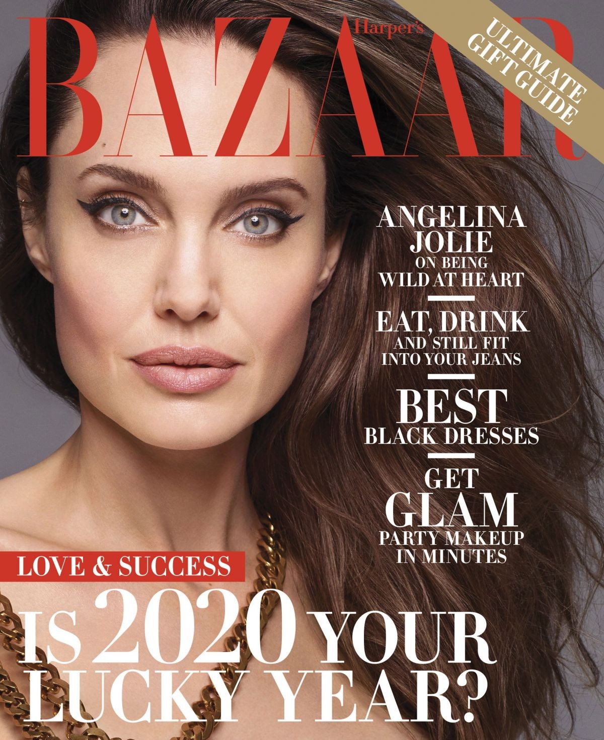 Photo from ANGELINA JOLIE in Harper’s Bazaar Magazine, December 2019/January 2020