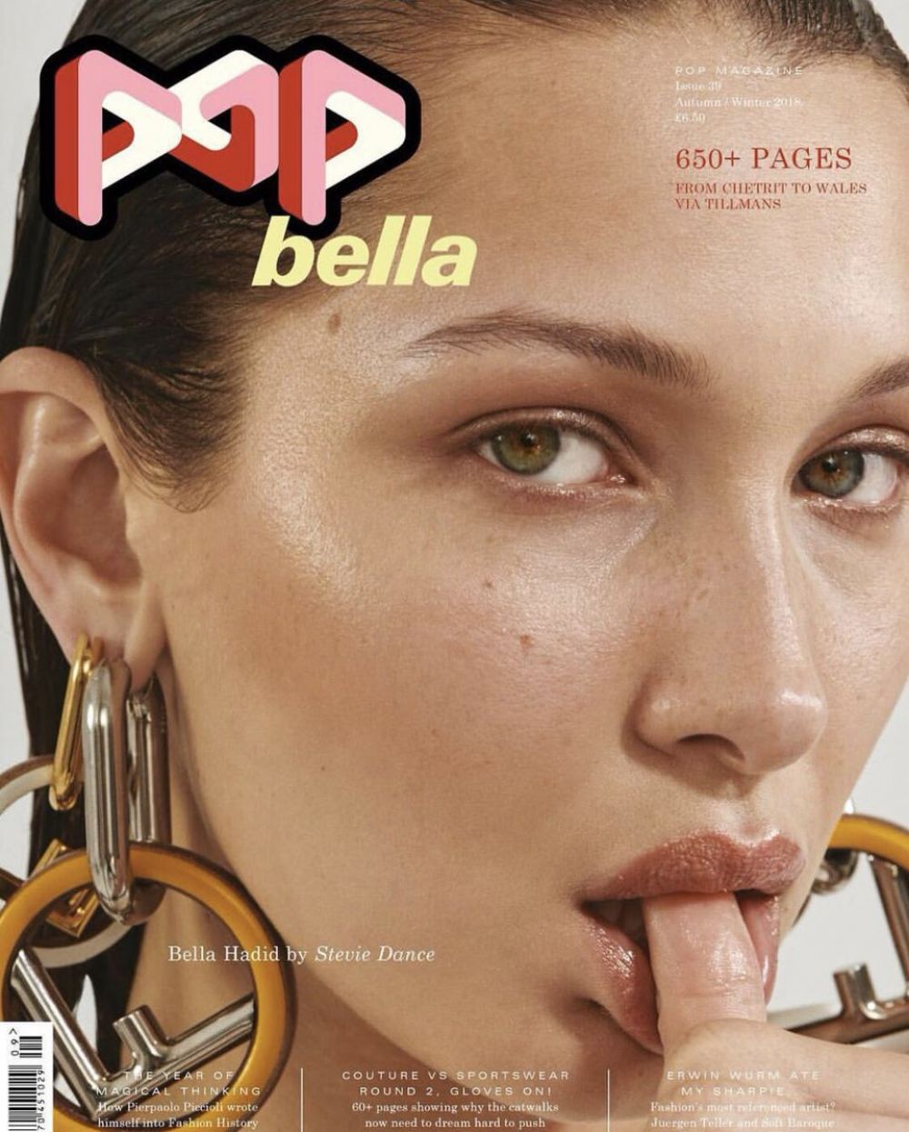 Bella Hadid for Pop Magazine, September 2018