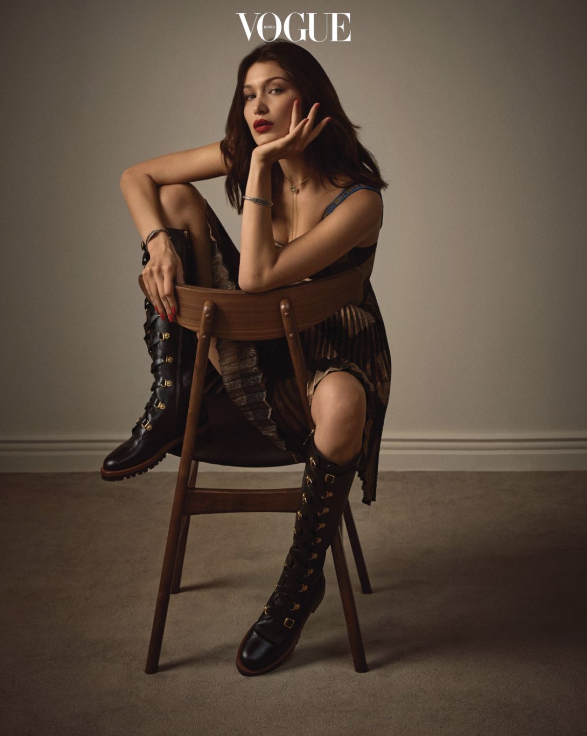 Photo from BELLA HADID in Vogue Magazine, Korea January 2018