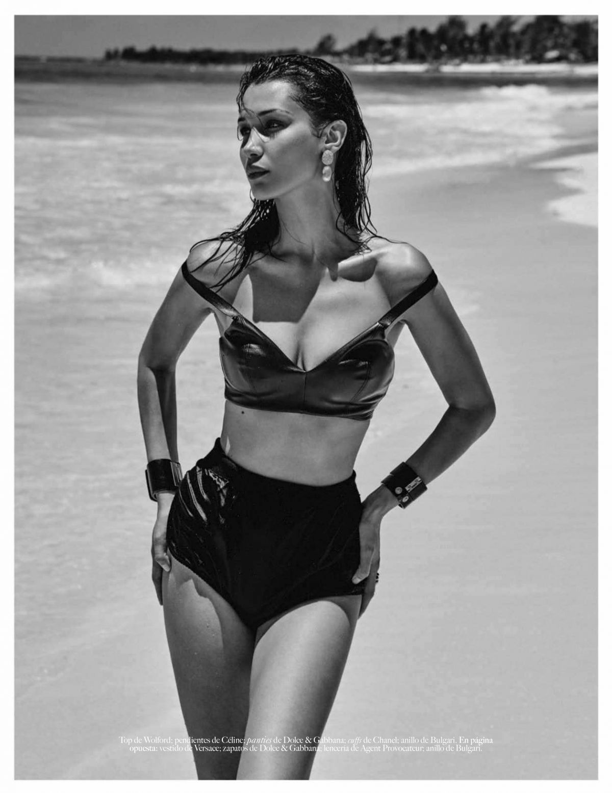 Photo from Bella Hadid in Vogue, Mexico, July 2018