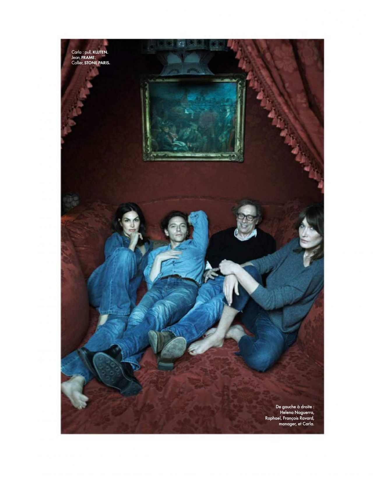 Photo from Carla Bruni in Elle France December 2017