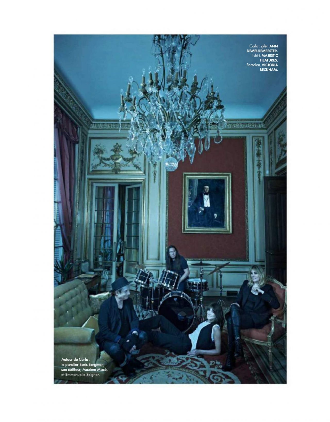 Photo from Carla Bruni in Elle France December 2017