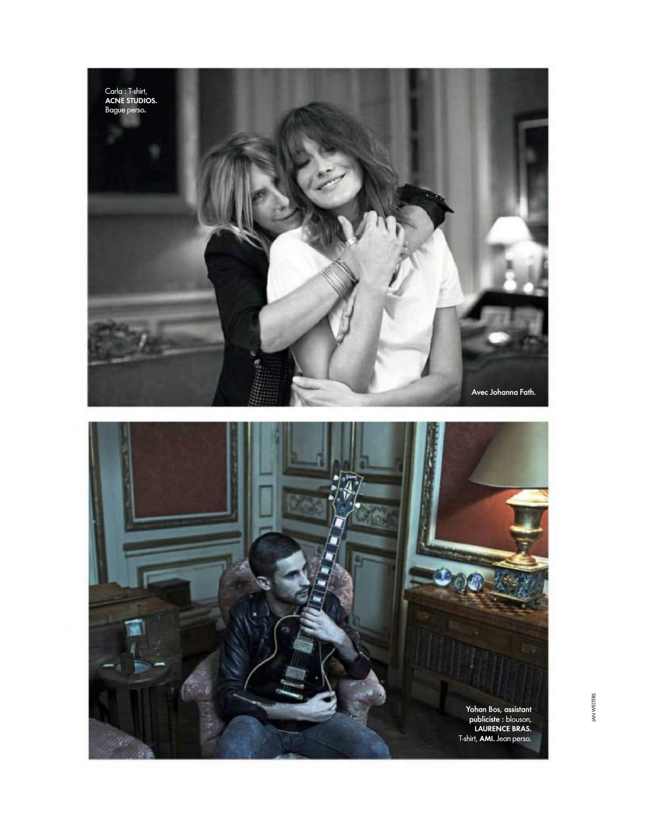 Photo from Carla Bruni in Elle France December 2017