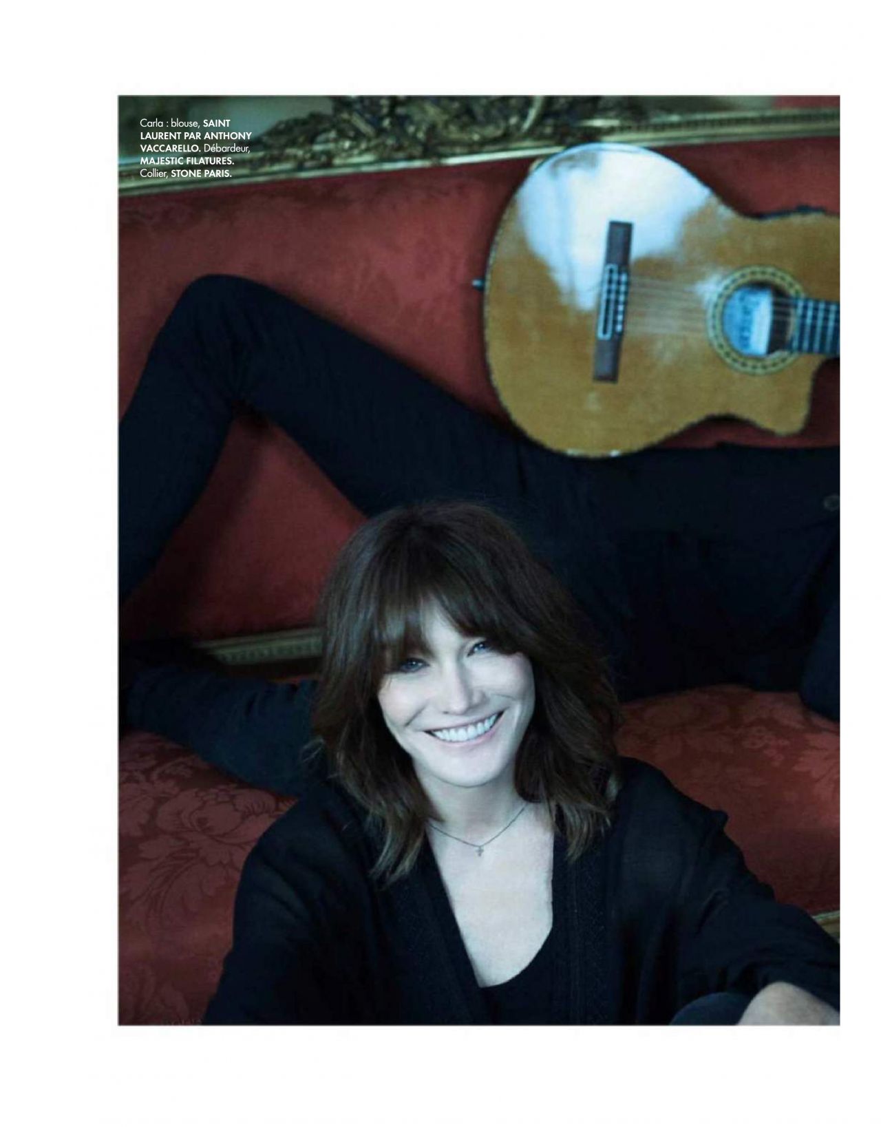 Photo from Carla Bruni in Elle France December 2017