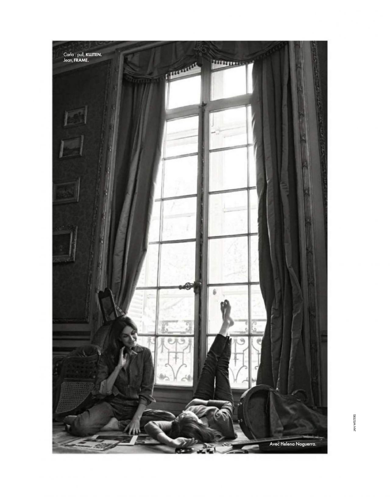 Photo from Carla Bruni in Elle France December 2017