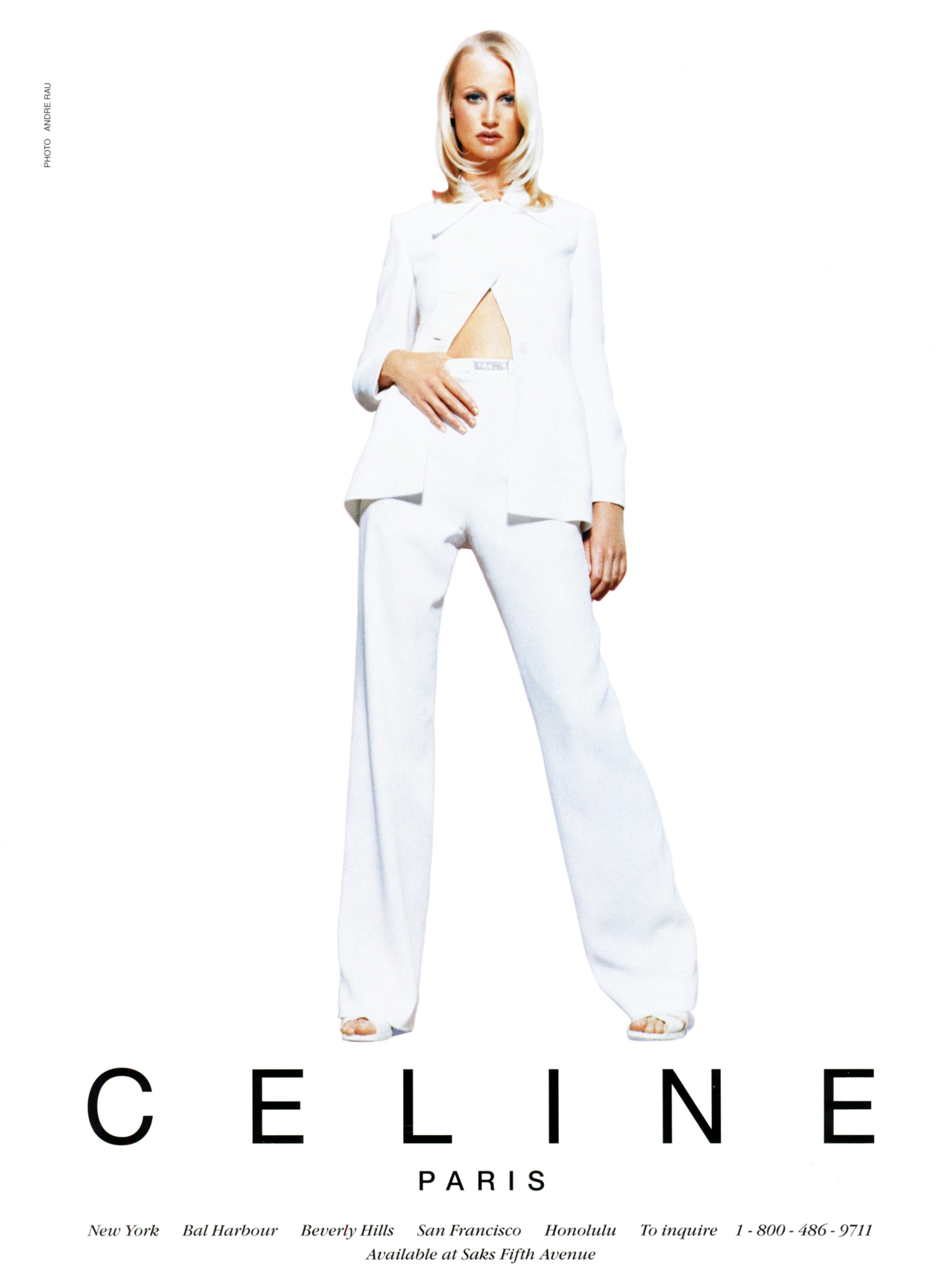 Esther De Jong, Celine Spring_1997 Campaign by Andre Rau