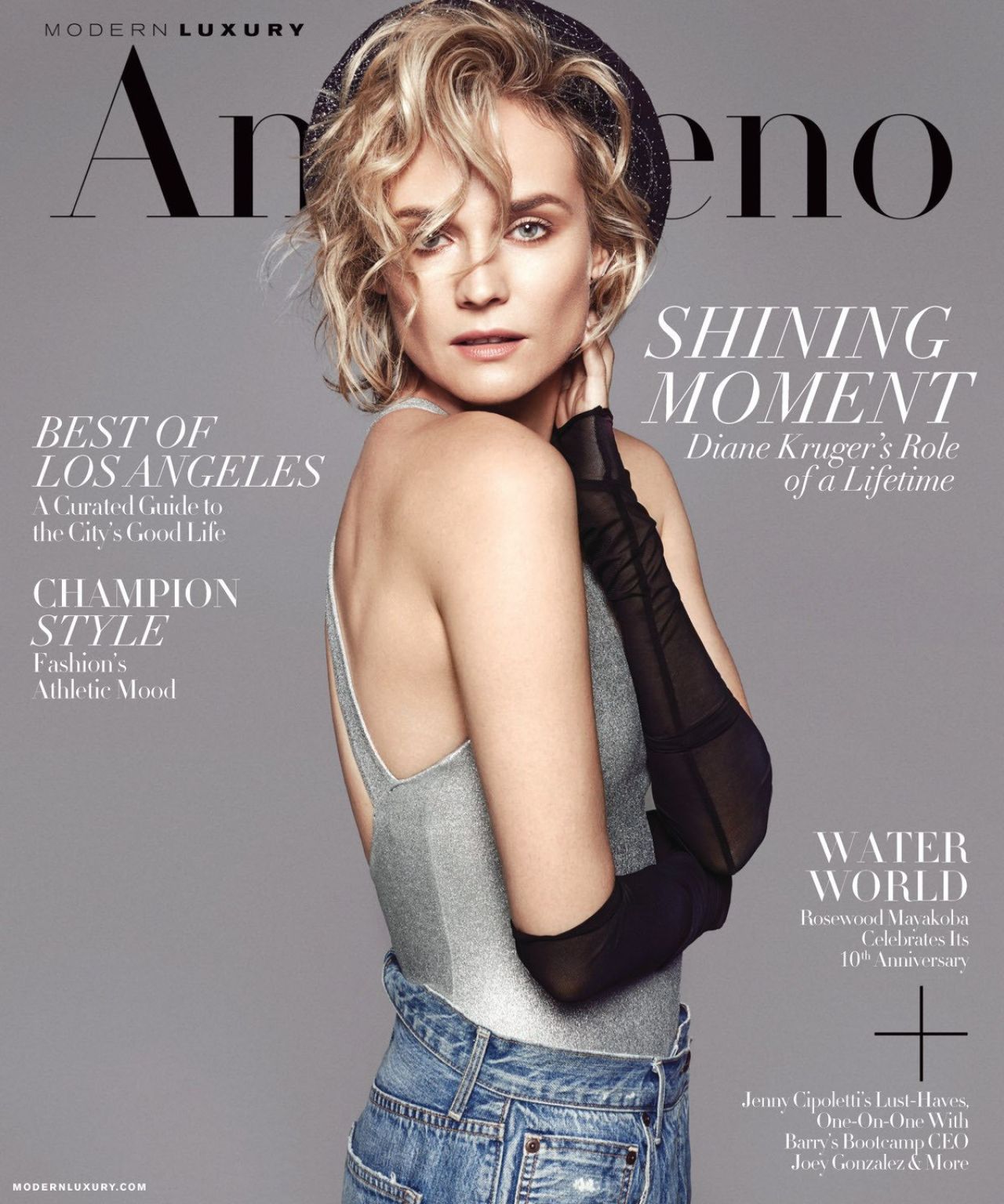Photo from Diane Kruger Modern Luxury Magazine January 2018