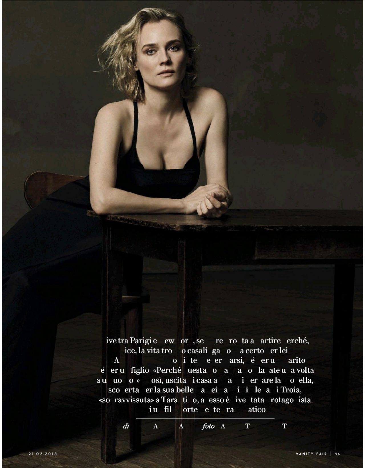 Photo from Diane Kruger – Vanity Fair Magazine Italia February 2018