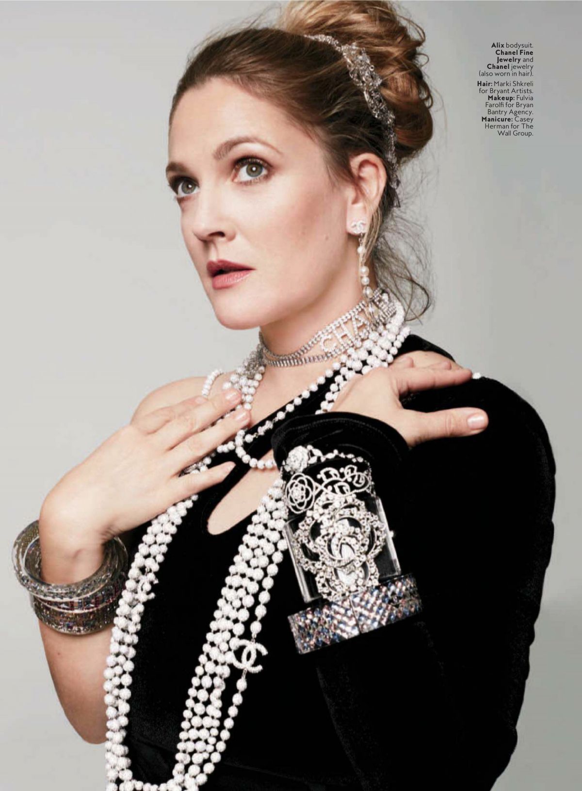 Drew Barrymore in Instyle Magazine, February 2018