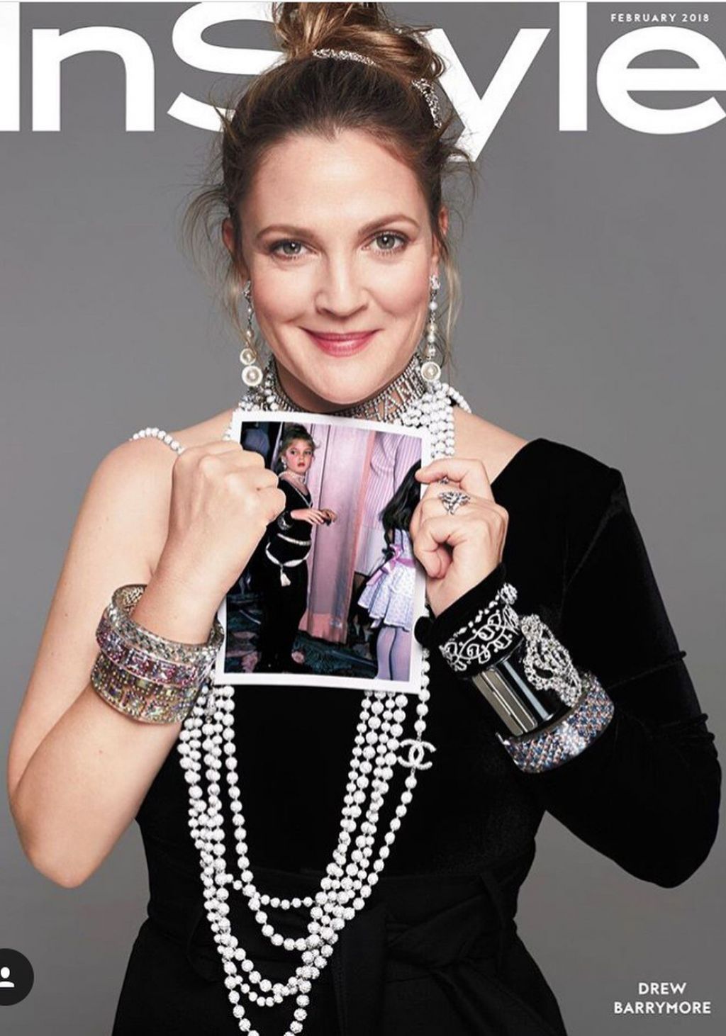 Drew Barrymore for InStyle February 2018