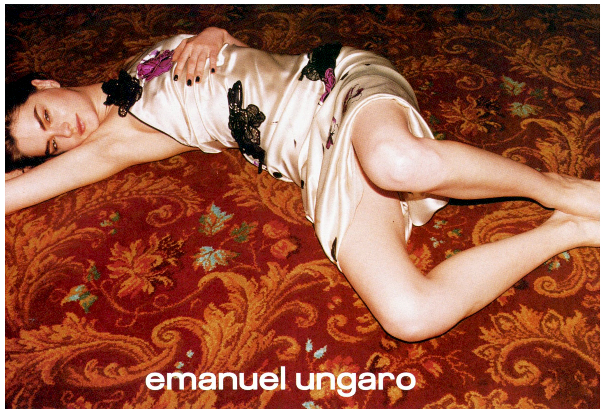 Anouck Lepere - Emanuel Ungaro Fall/Winter 2001 Adverts