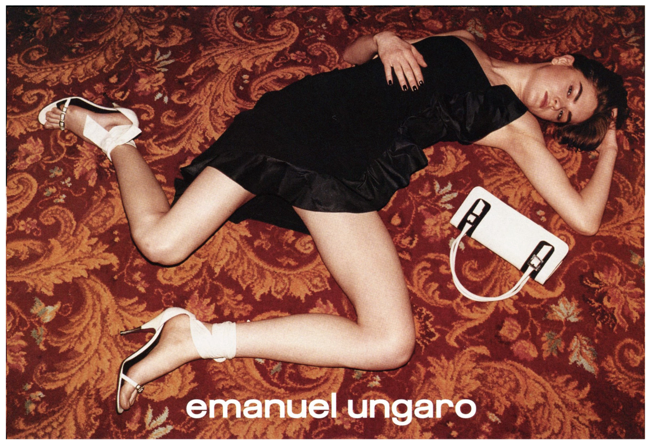 Anouck Lepere - Emanuel Ungaro Fall/Winter 2001 Adverts