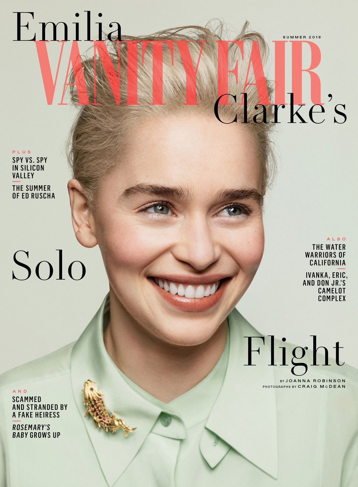 Photo from Emilia Clarke for Vanity Fair, Summer 2018