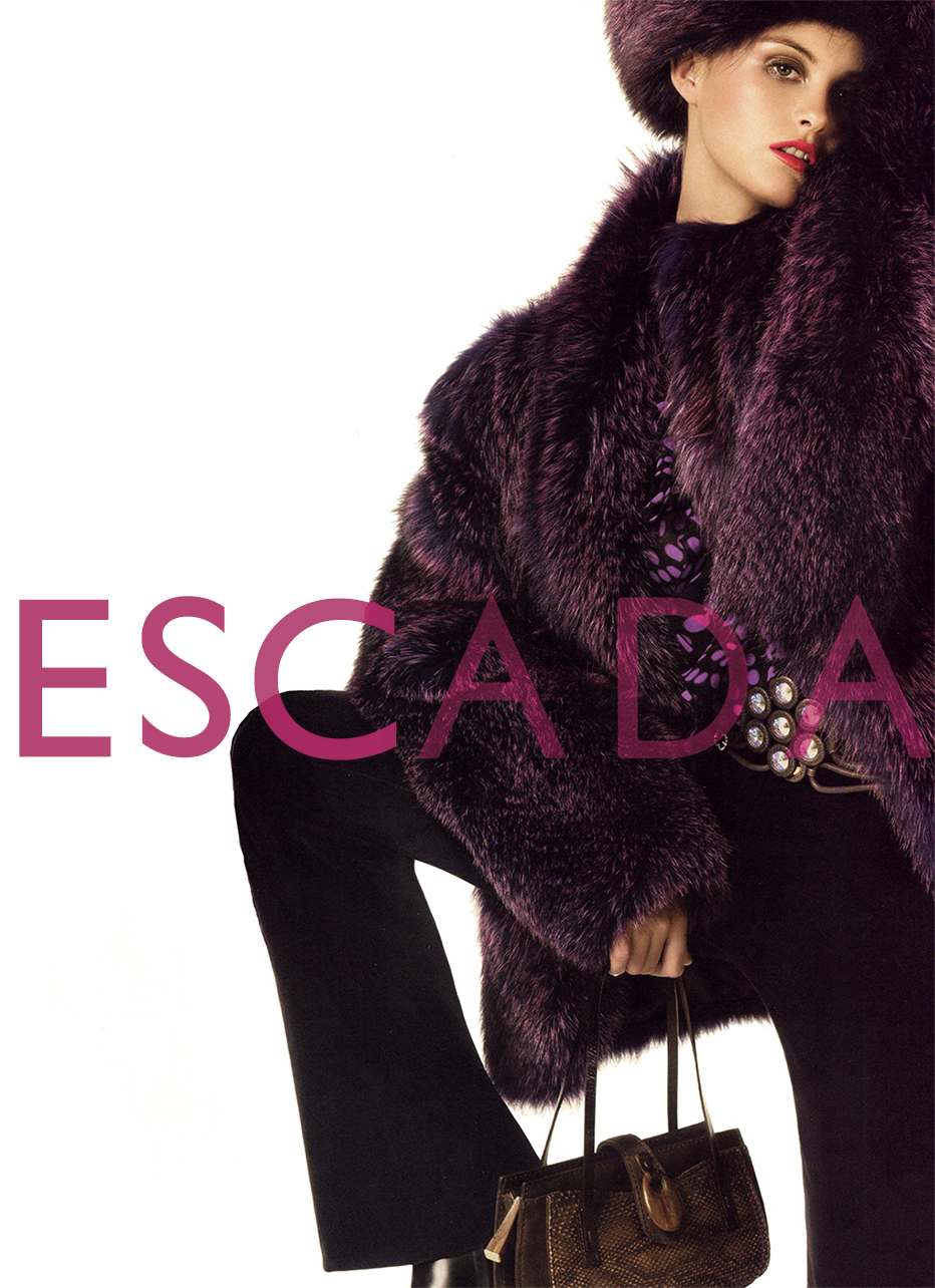 Trish Goff - Escada FW 2003 Campaign