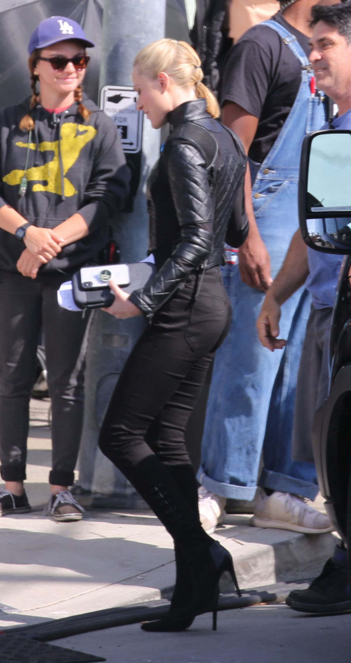 Evan Rachel Wood on the set of Westworld in Los Angeles 05-02-2019