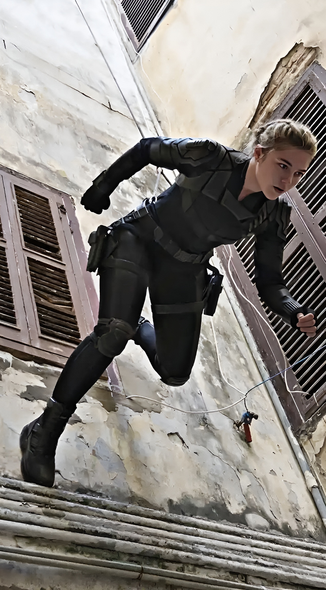 Photo from Florence Pugh’s Yelena in Marvel Studios’ Black Widow