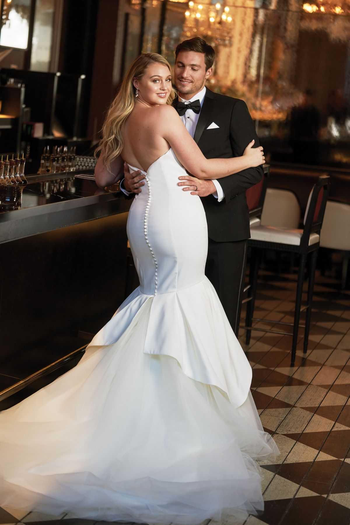 Photo from Iskra Lawrence for Justin Alexander’s New Bridal Campaign, 2018