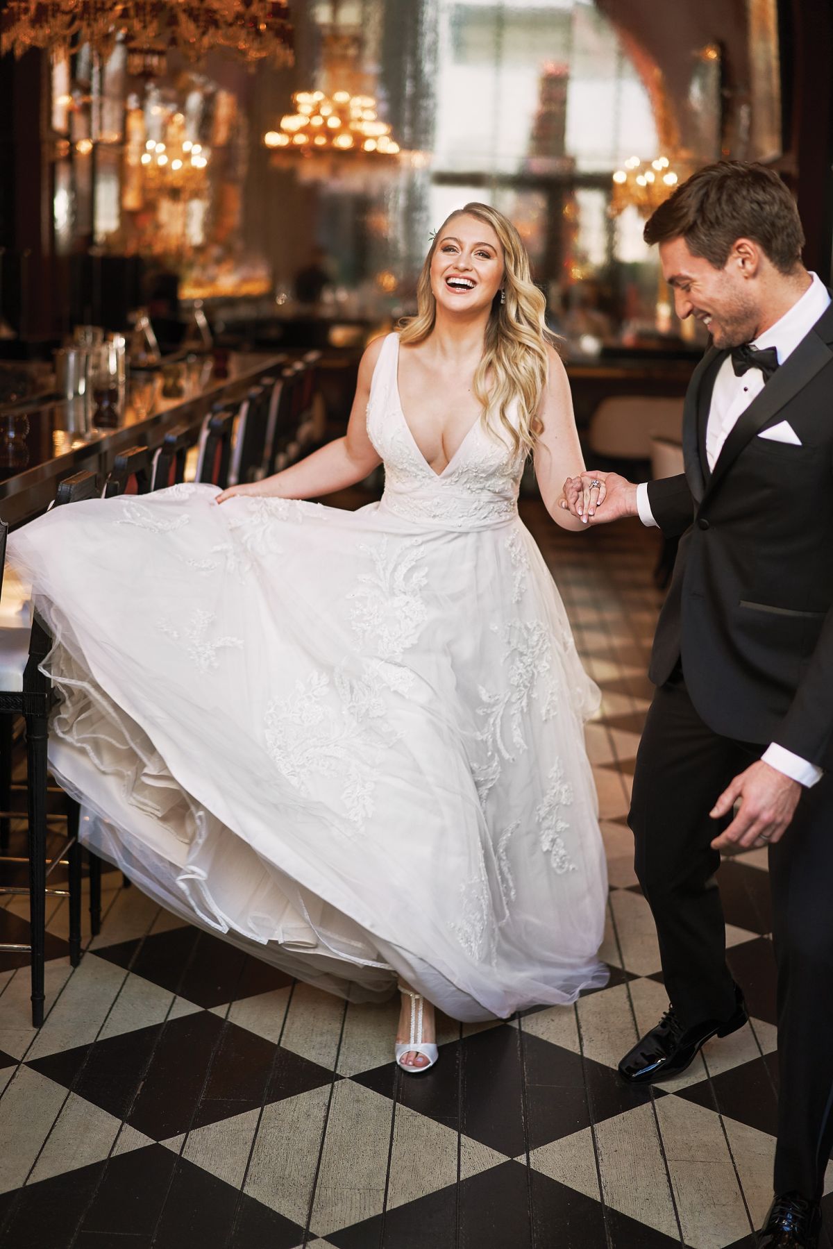 Photo from Iskra Lawrence for Justin Alexander’s New Bridal Campaign, 2018