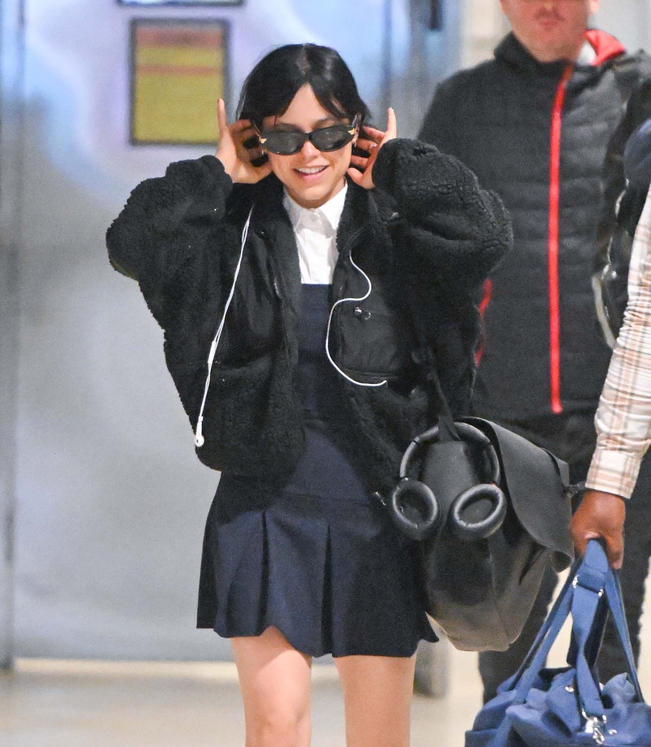 Photo from Jenna Ortega, Effortless Chic: A Fashion Statement at JFK 06-14-2024