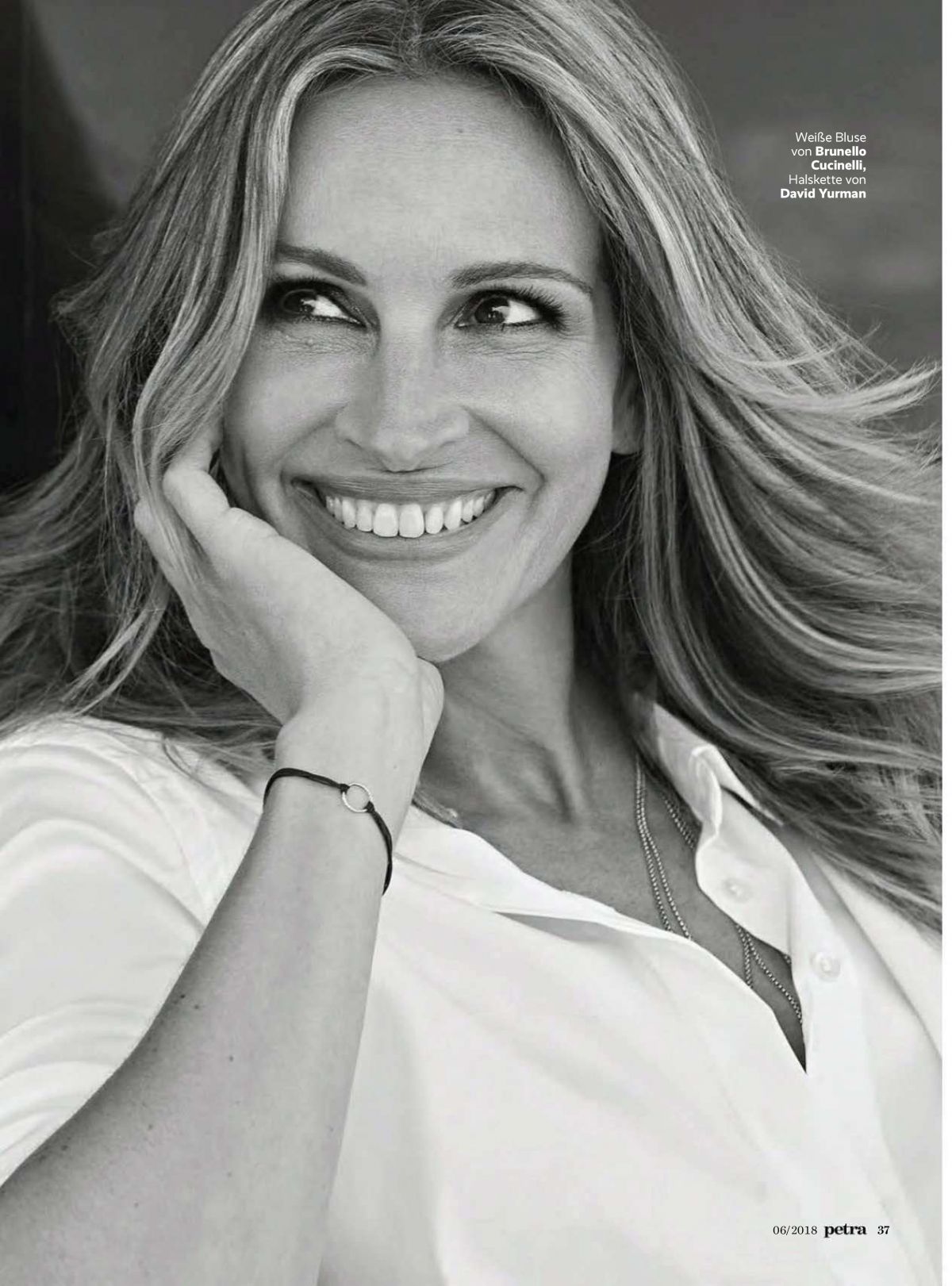 Photo from Julia Roberts in Petra Magazie, June 2018