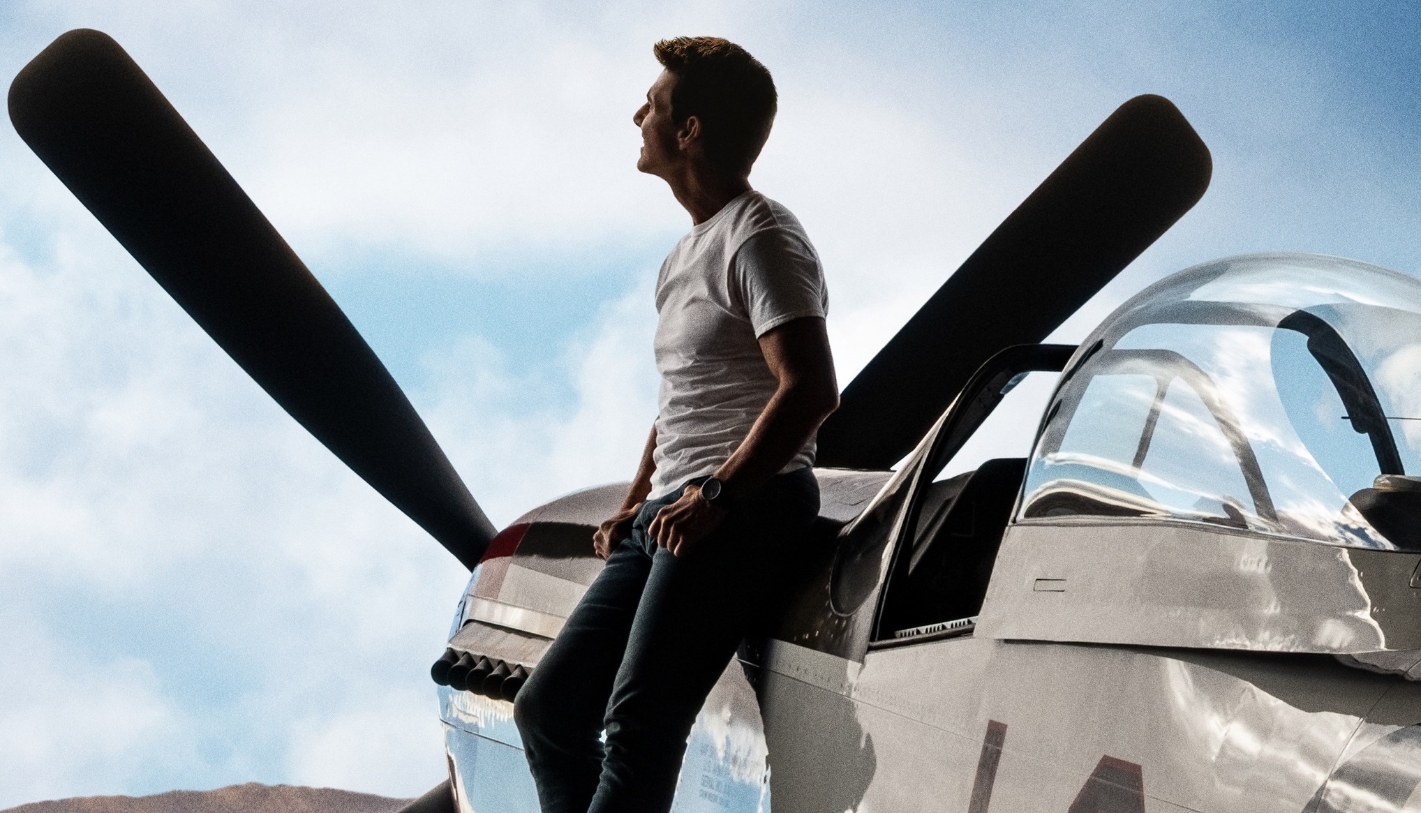 TOM CRUISE and Kiss me Kate,the  Maveric's P51 Mustang!