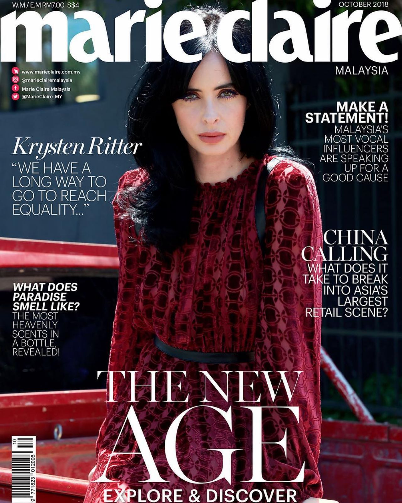 Krysten Ritter – Marie Claire Magazine Malaysia October 2018
