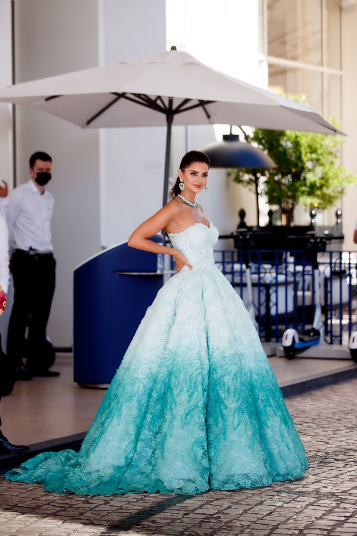 Mahlagha Jaberi at the premiere of "Tre Piani" during the Cannes Film Festival 