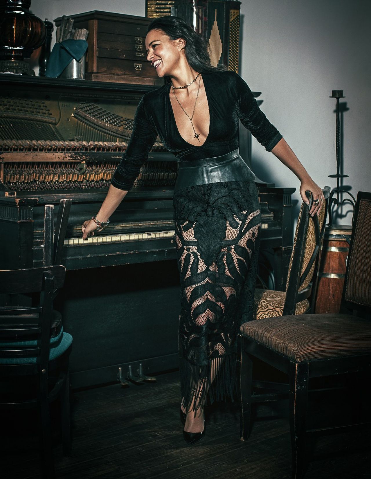 Photo from Michelle Rodriguez – Moves Magazine December 2018 Photos