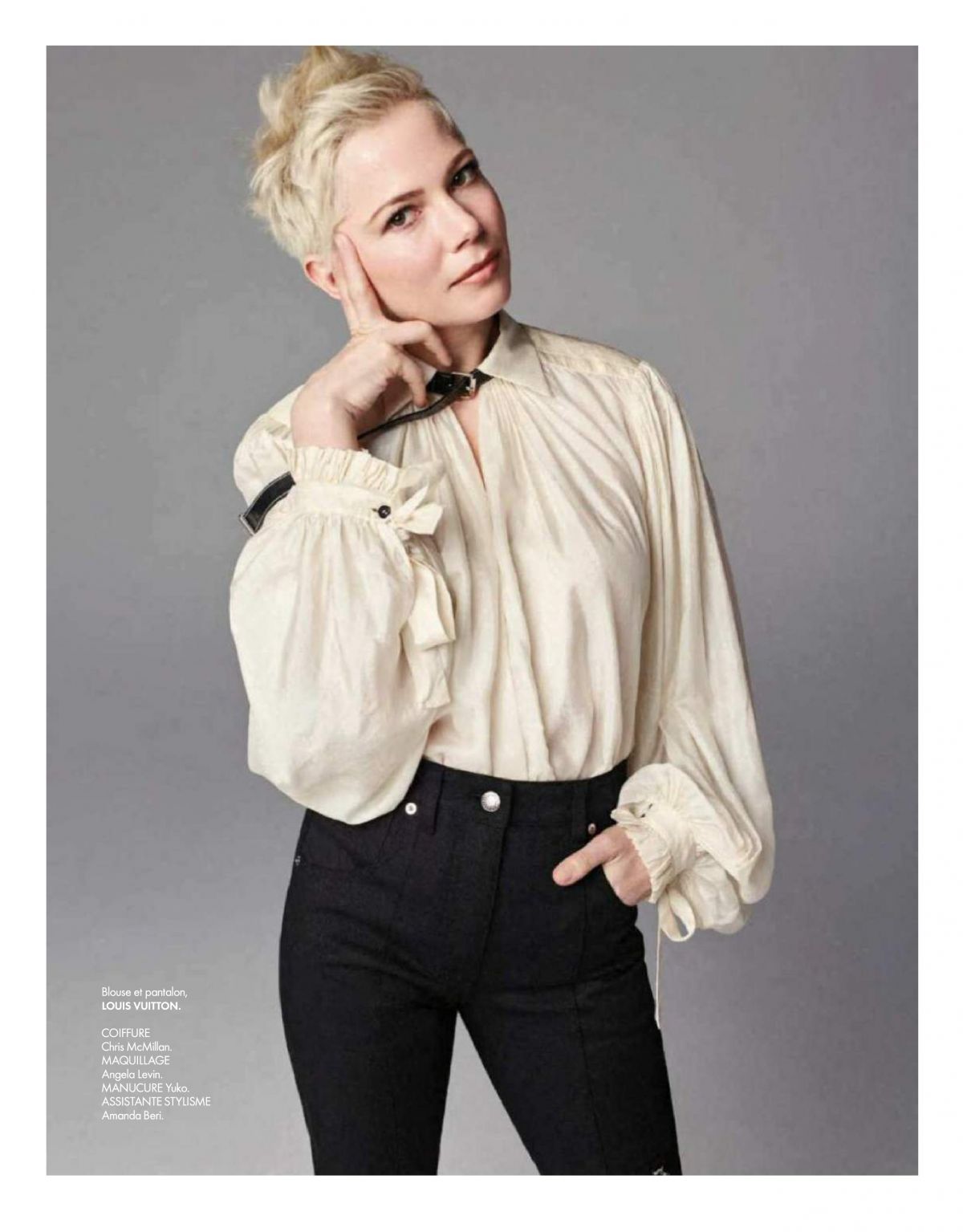 Photo from MICHELLE WILLIAMS in Elle Magazine, France January 2018 Issue