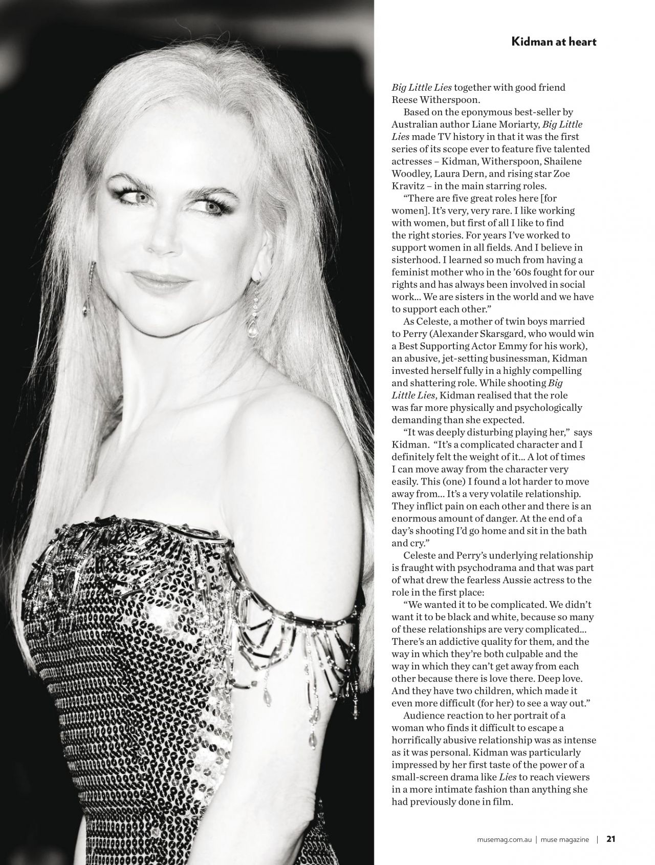Photo from Nicole Kidman for Muse Magazine January 2018