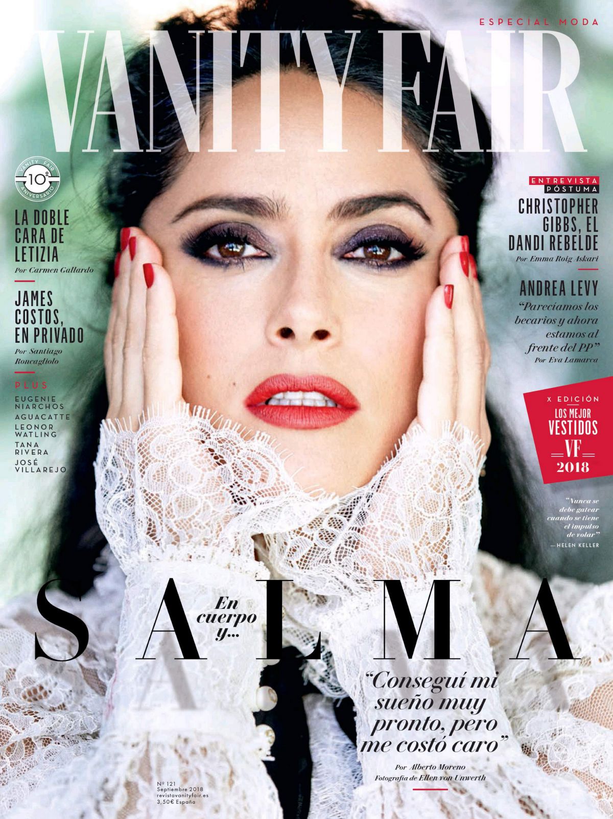Photo from Salma Hayek in Vanity Fair, September 2018
