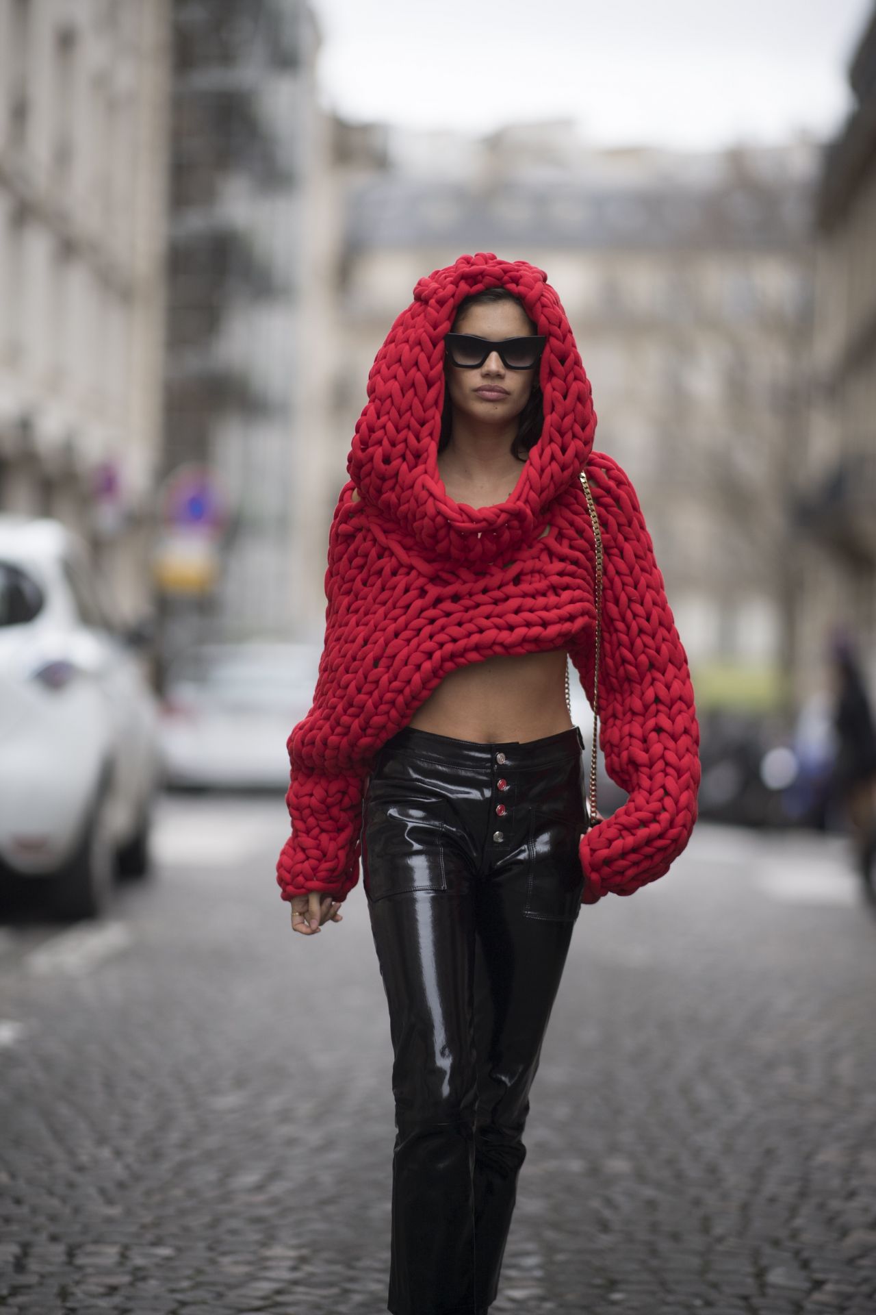 Photo from Sara Sampaio Street Fashion – Paris Fashion Week 01/23/2018