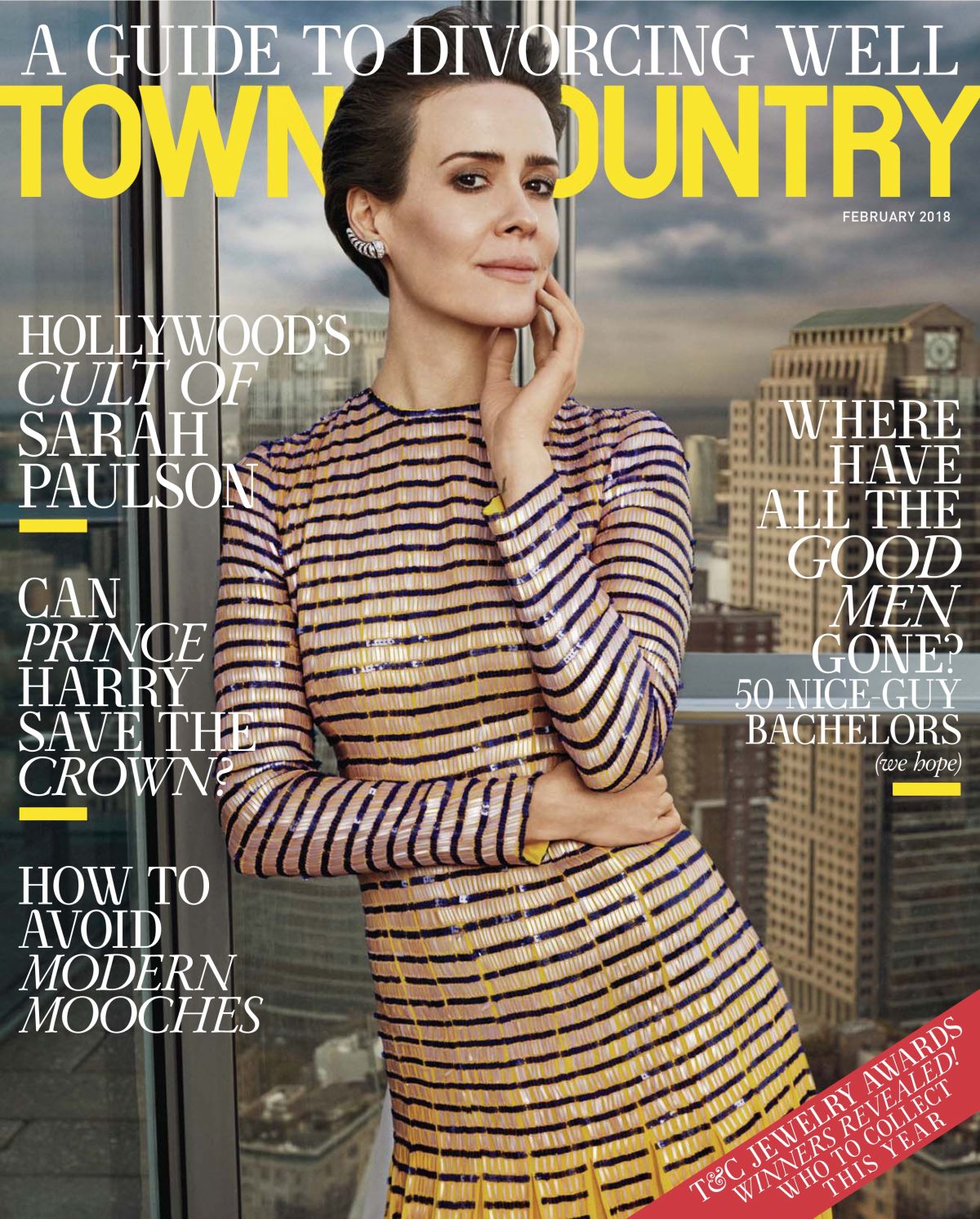 Photo from Sarah Paulson in Town & Country Magazine February 2018