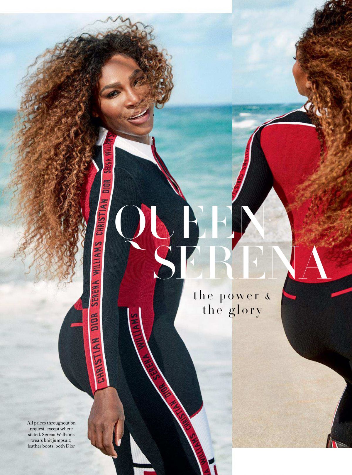 Photo from Serena Williams in Harper’s Bazaar, UK July 2018