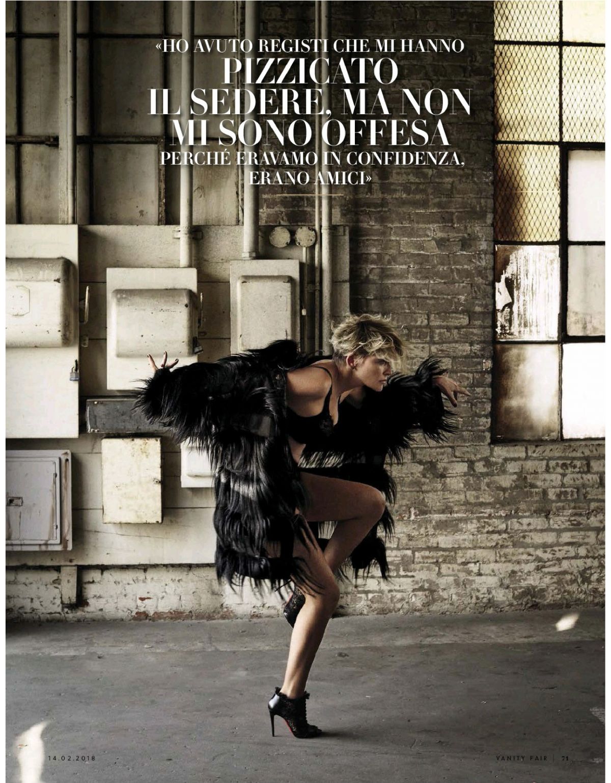 Photo from Sharon Stone in Vanity Fair Magazine, February 2018