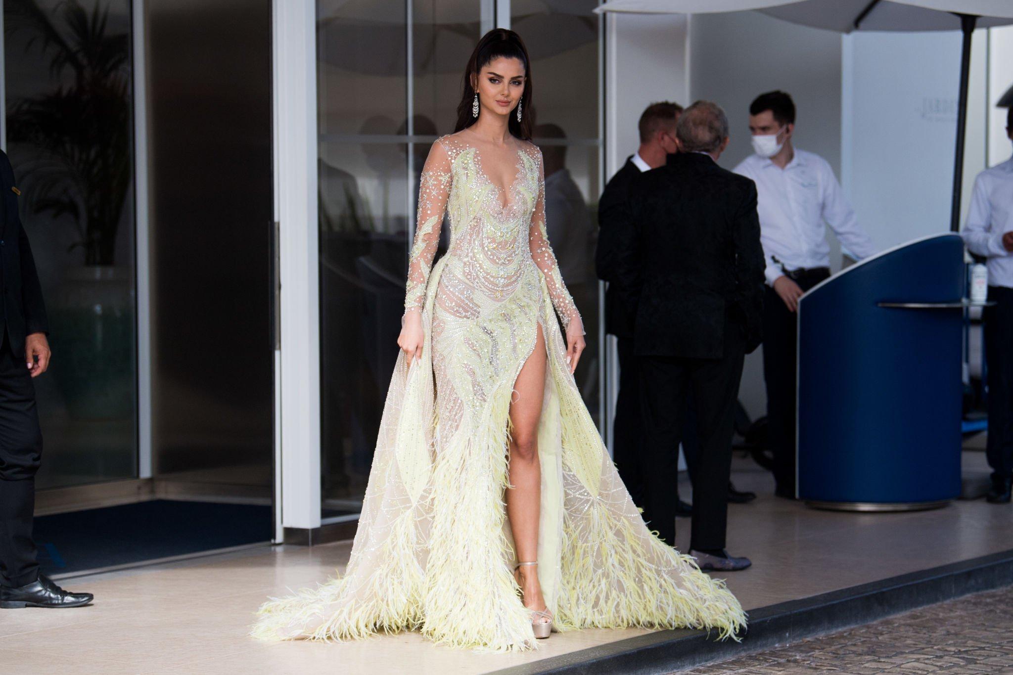 Mahlagha Jaberi at the premiere of "France" during the Cannes Film Festival 