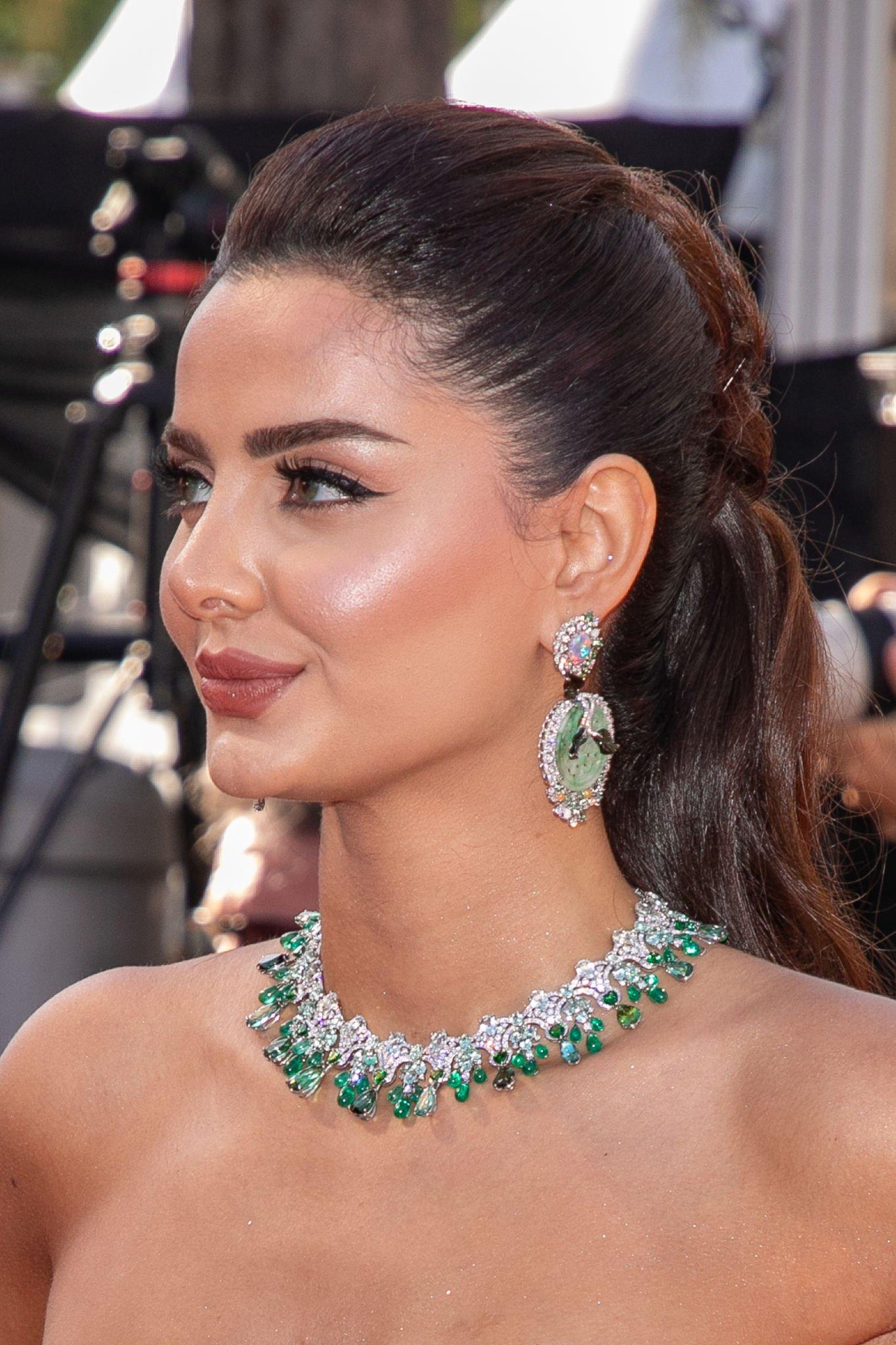 Mahlagha Jaberi at the premiere of "Tre Piani" during the Cannes Film Festival 